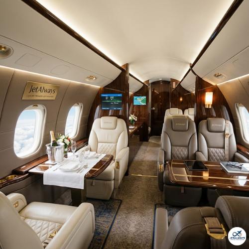 Luxury Private Jet Interior Dallas
